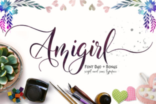 Amigirl: Elevate Your Designs with Swashy Feminine Typography