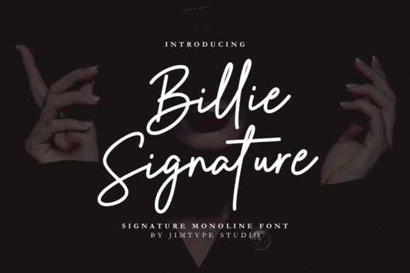 Billie Signature: Elegant Script for Modern Design