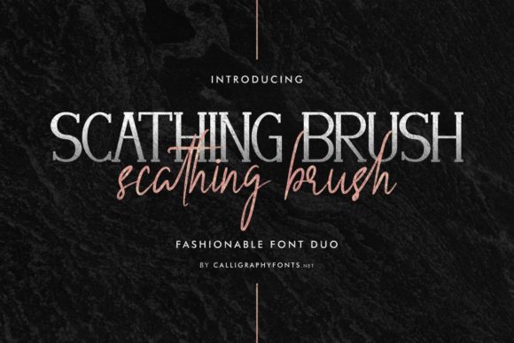 Elevate Your Visual Design with Scathing Brush