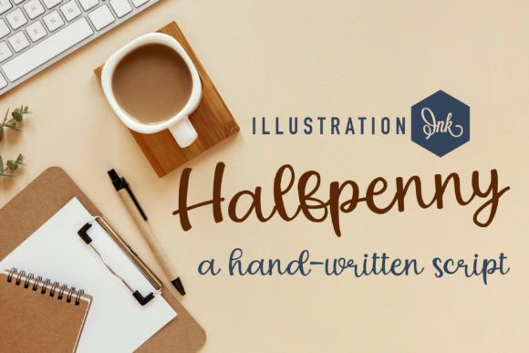 Halfpenny: Elevate Your Design with Authentic Handwritten Script