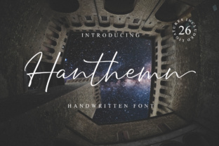 Hanthen: A Modern Script Font for Elegant Design