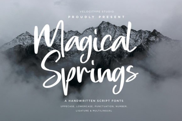 Magical Springs: The Modern Script Font for Creative Projects