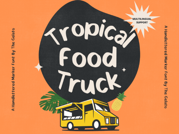 Tropical Food Truck: A Script Font for Bold Branding
