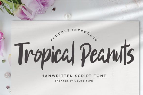 Tropical Peanuts: A Script Font for Elegant Design